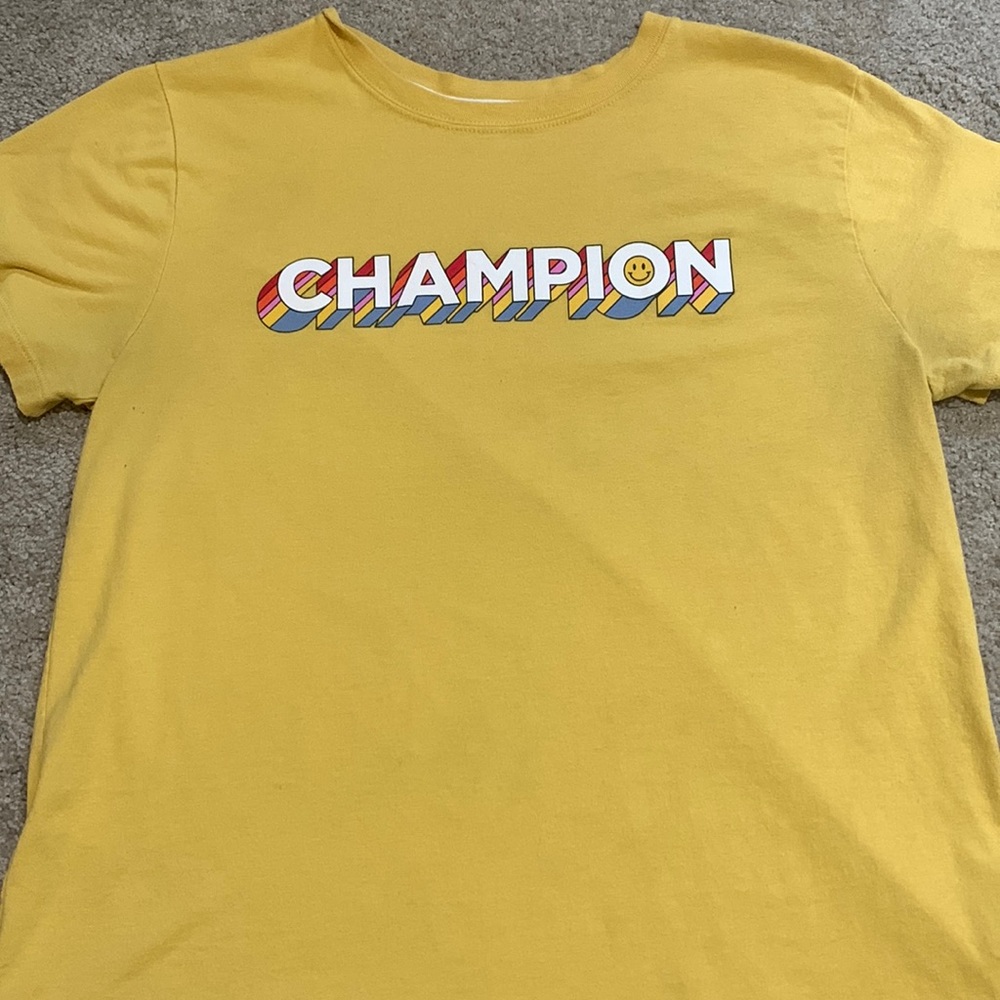 Yellow Champion Tee | Size Large
